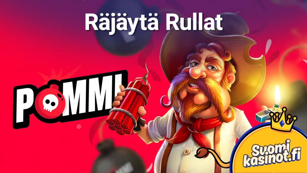 pommi kasino räjäytä rullat mainos